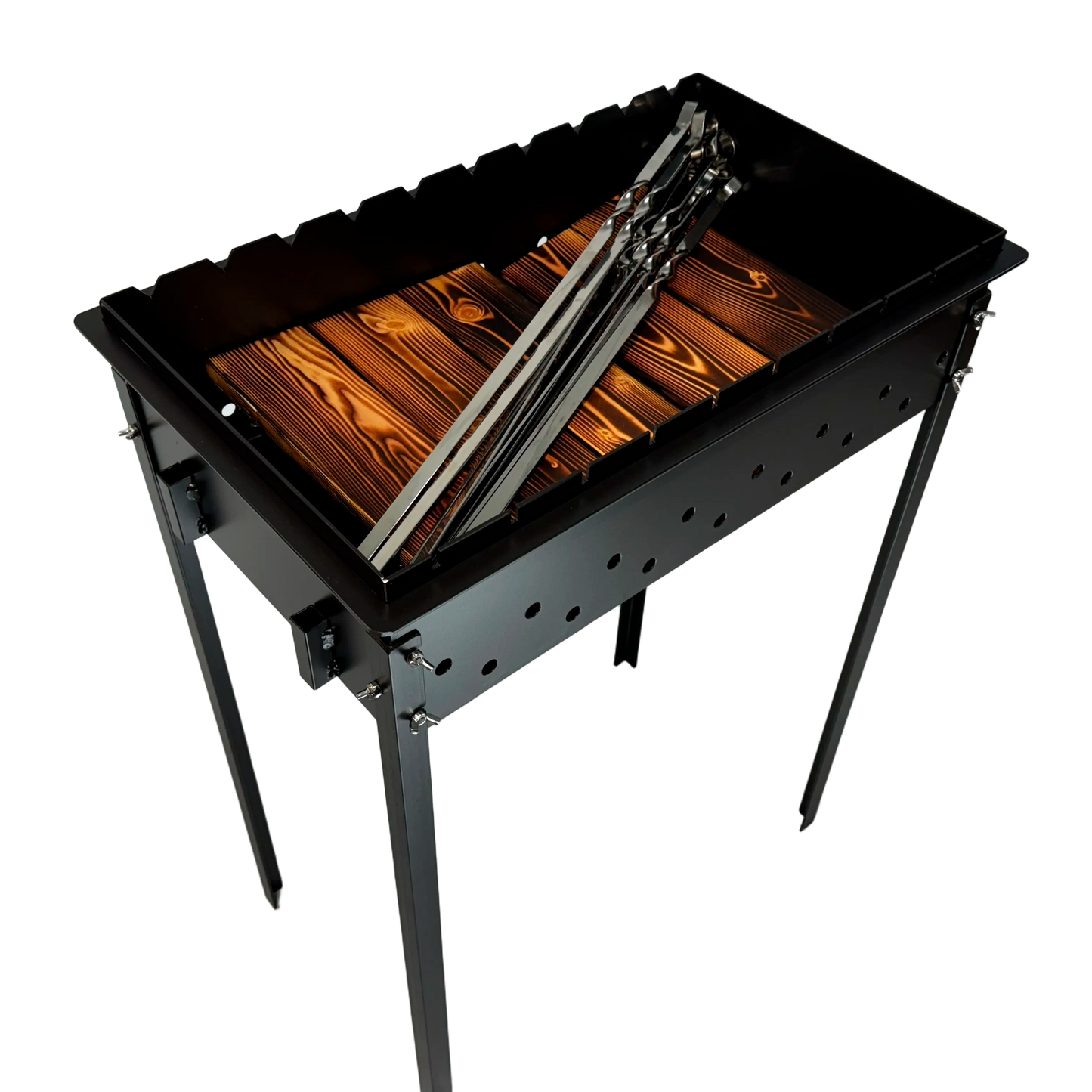 BBQ Grill Steel Mangal Heavy-duty 14x24 inch  (11Ga/3mm)